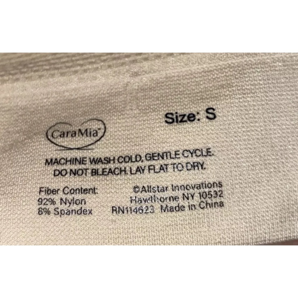 CaraMia Cara Mia‎ Lace Beige Padded Bra Size Small Womens - Picture 2 of 3